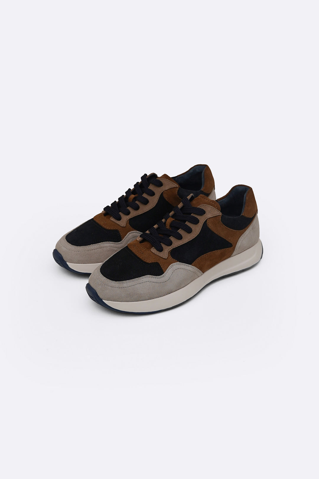 MULTI PANEL SUEDE SNEAKERS