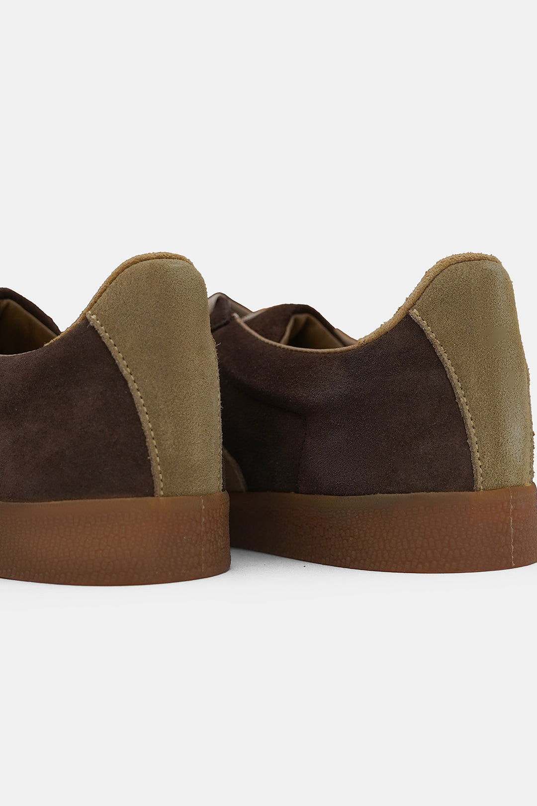 DARK BROWN SUEDE RETRO SNEAKERS