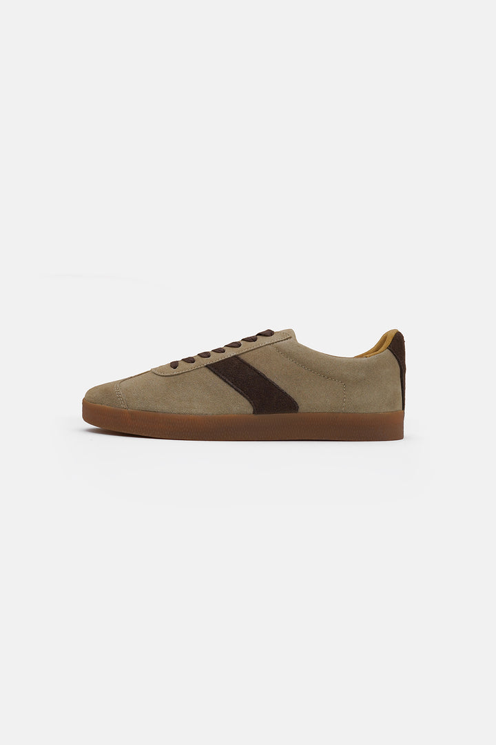 TAUPE SUEDE RETRO SNEAKERS