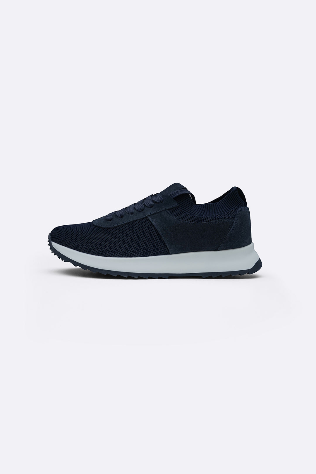 LACE-UP KNIT SNEAKERS