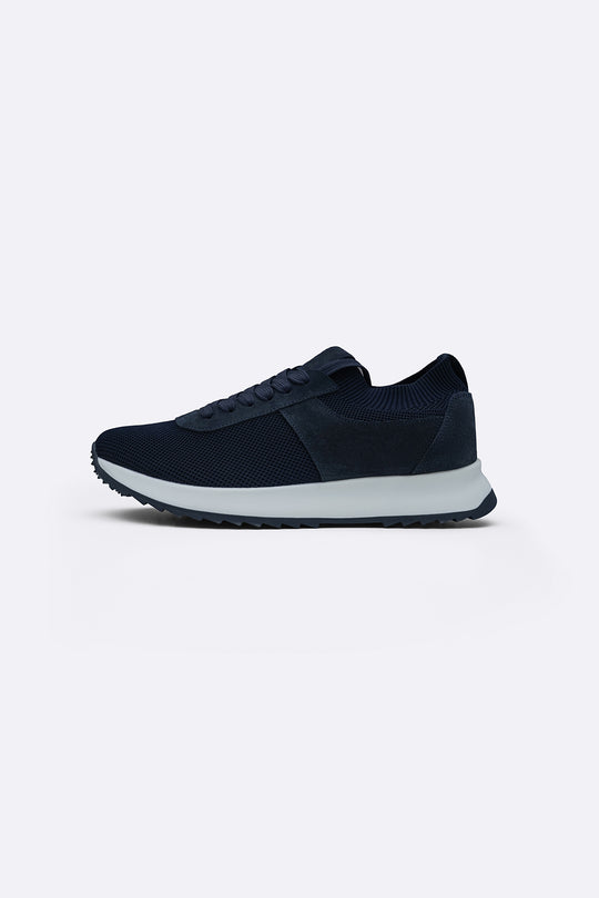 LACE-UP KNIT SNEAKERS