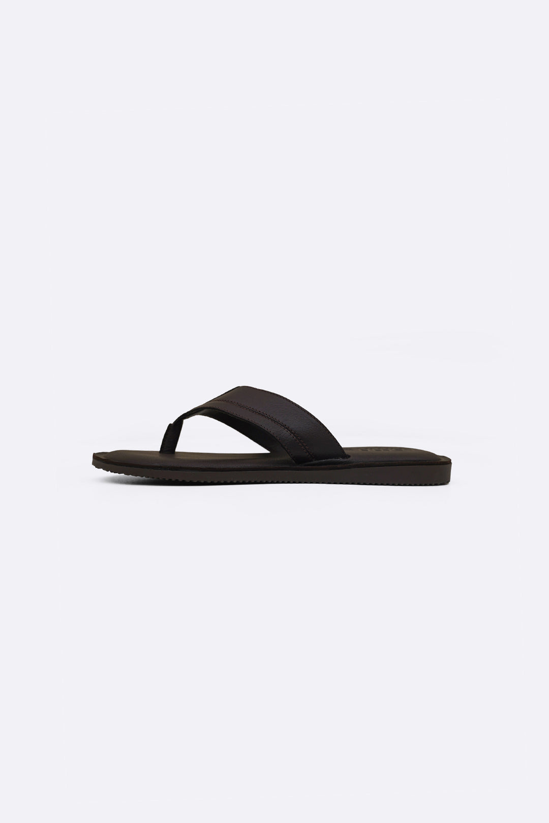 DARK BROWN LEATHER FLIP FLOPS