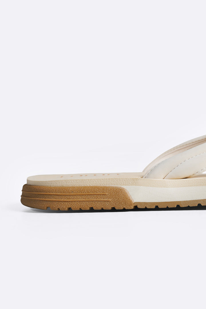 BEIGE CLOUD FLIP FLOPS