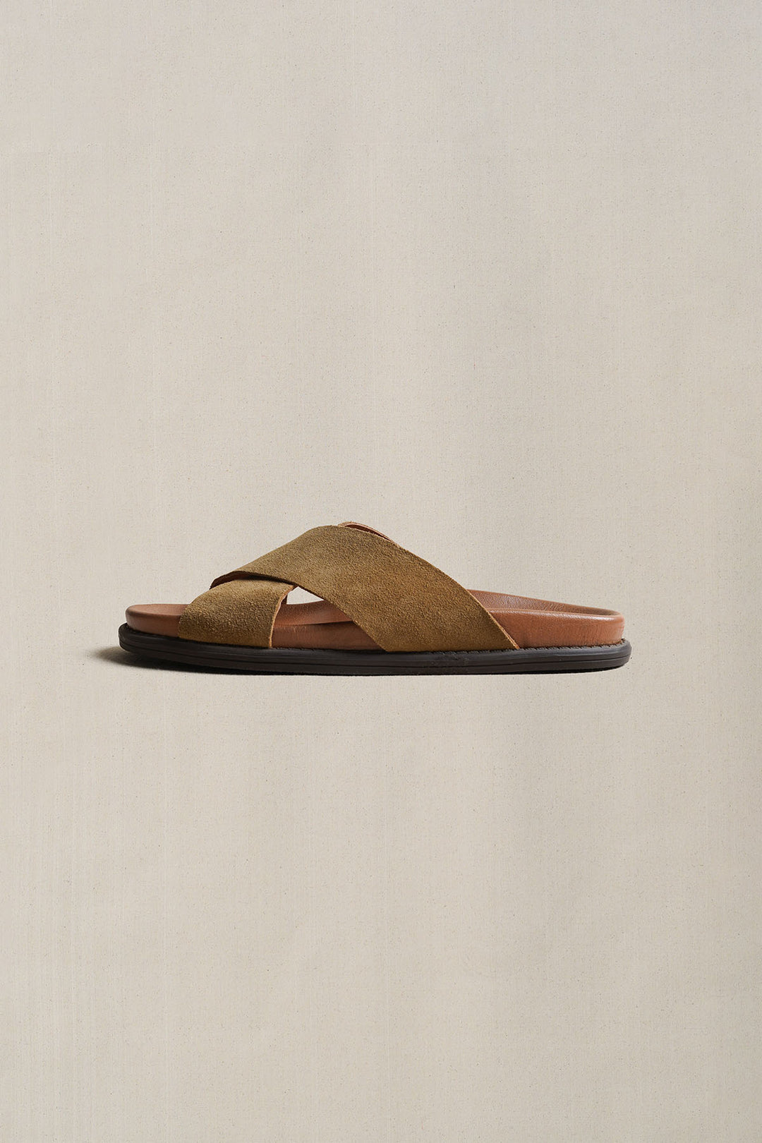 SAND NOMAD LEATHER SLIDES
