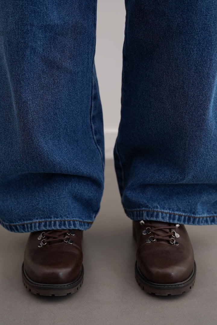 DARK BROWN LEATHER URBAN HIKERS