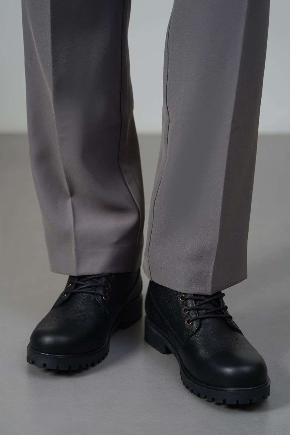 BLACK TITAN LEATHER BOOT