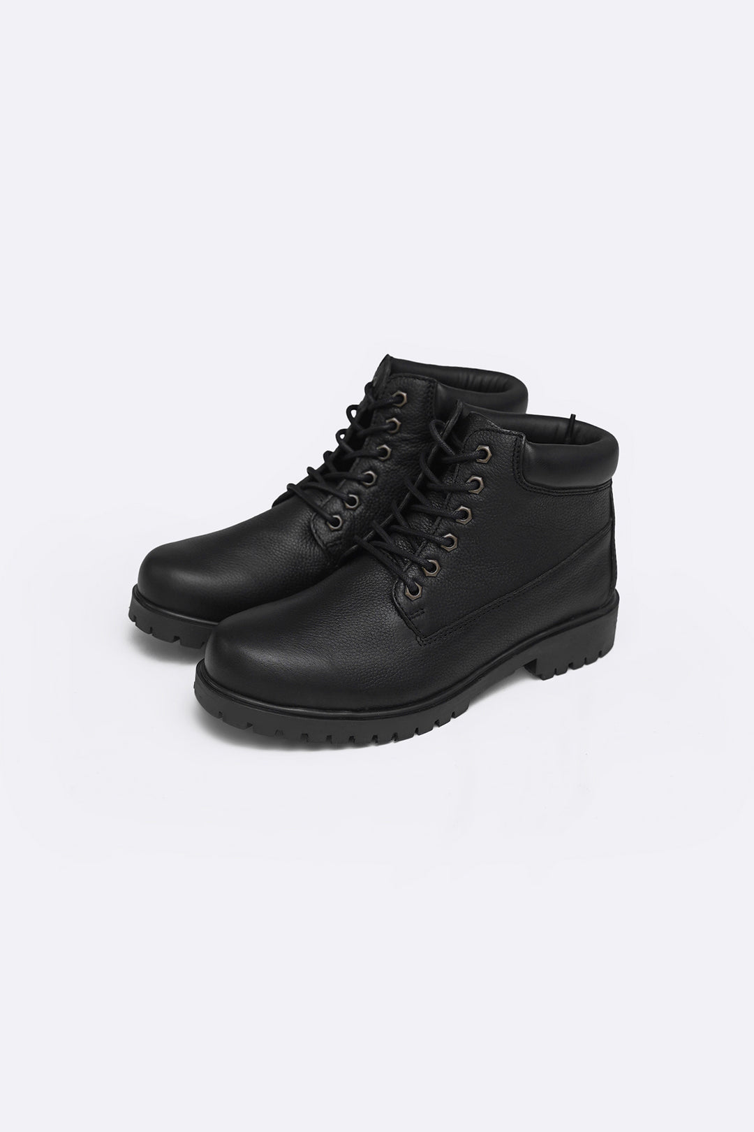 BLACK TITAN LEATHER BOOT