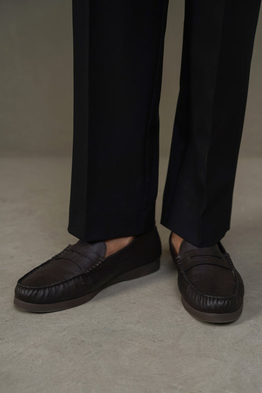 COFFEE CLASSIC LEATHER LOAFERS