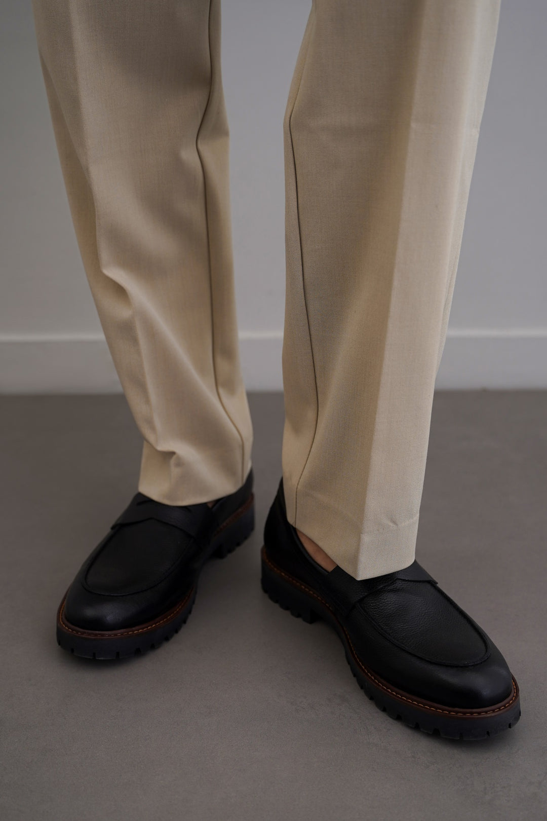 CHUNKY LEATHER LOAFERS