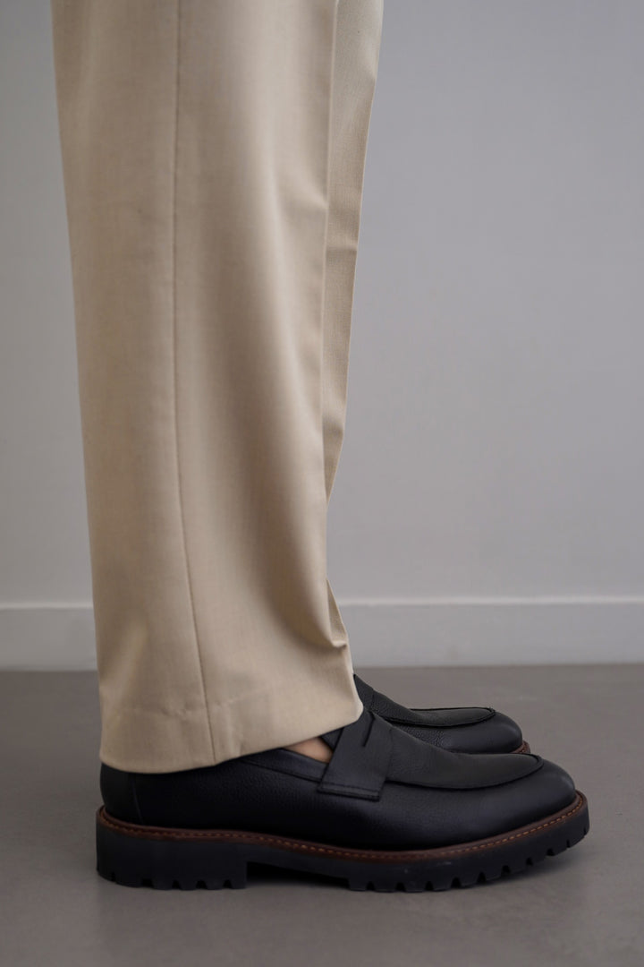 CHUNKY LEATHER LOAFERS