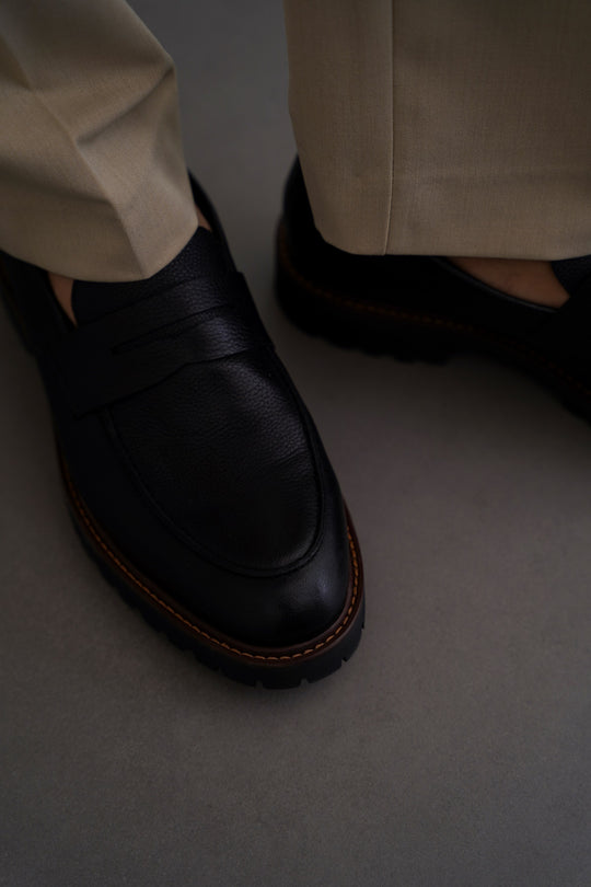 CHUNKY LEATHER LOAFERS