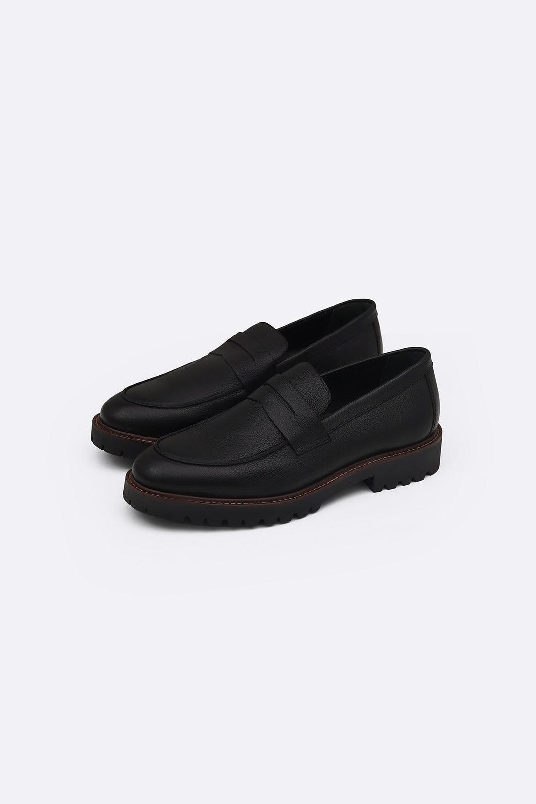 CHUNKY LEATHER LOAFERS