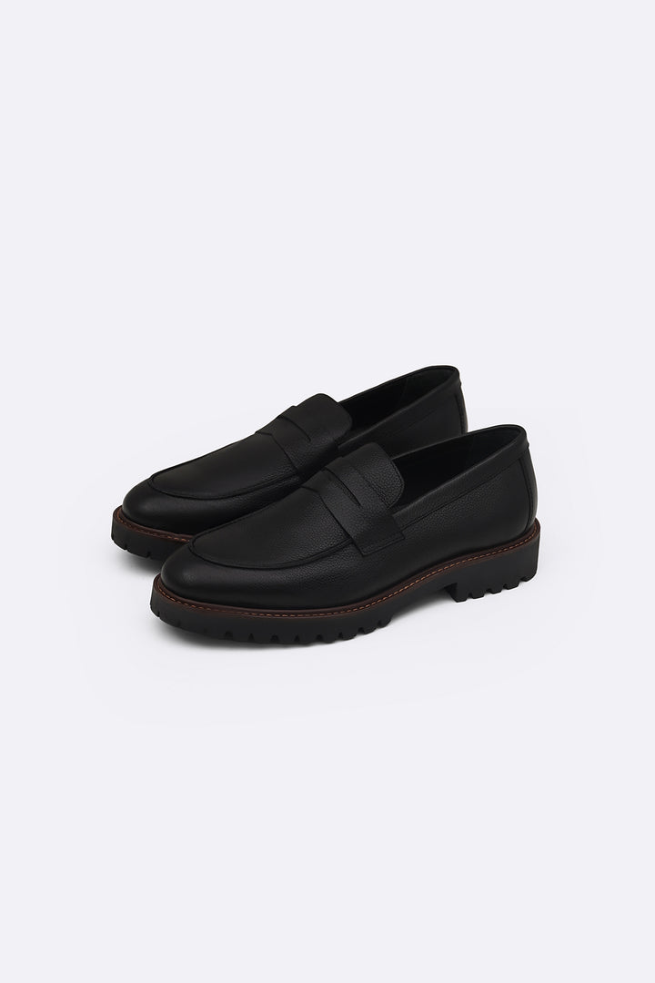 CHUNKY LEATHER LOAFERS
