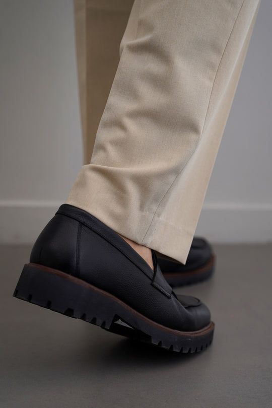 CHUNKY LEATHER LOAFERS