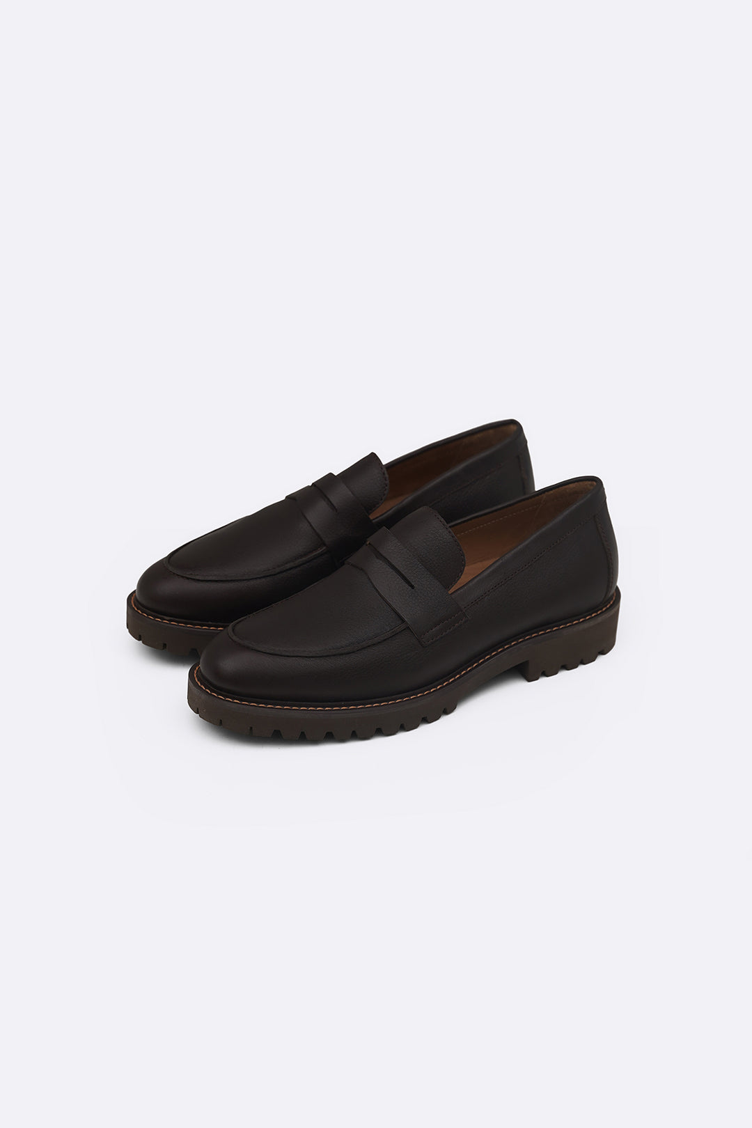 CHUNKY LEATHER LOAFERS
