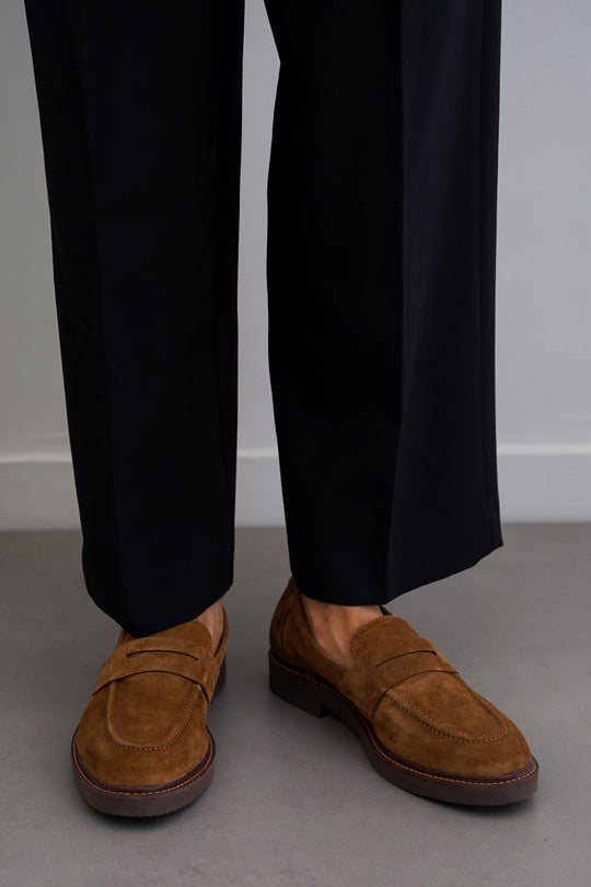 SUEDE LEATHER LOAFERS
