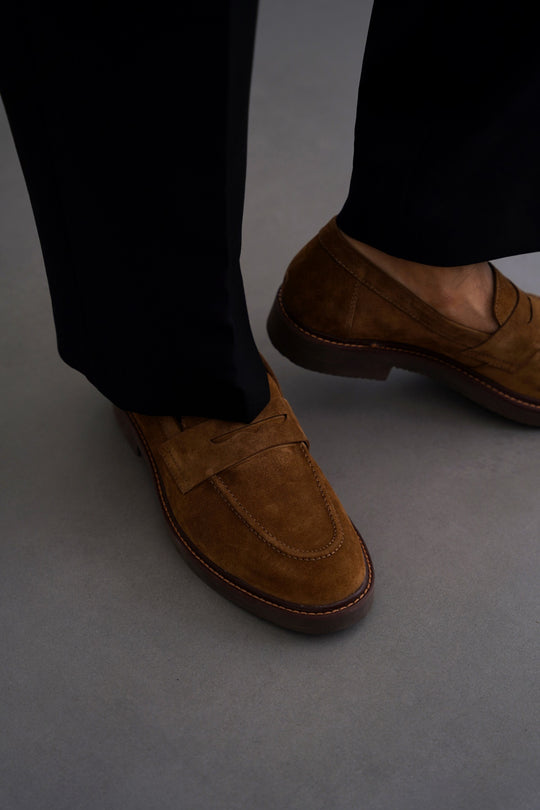 SUEDE LEATHER LOAFERS