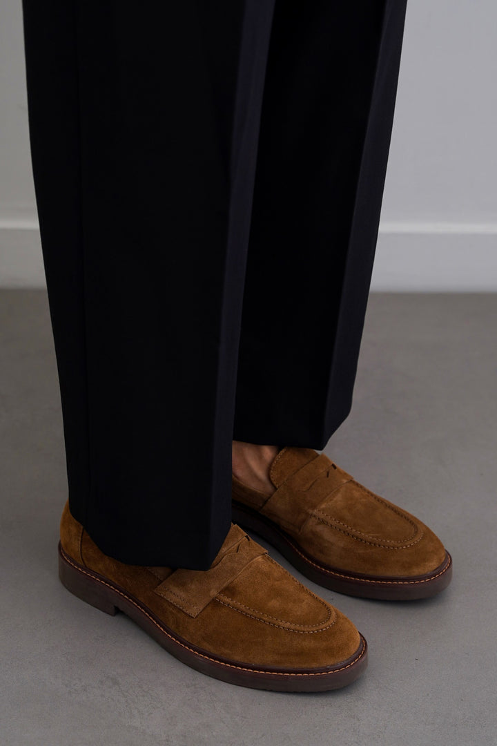 SUEDE LEATHER LOAFERS
