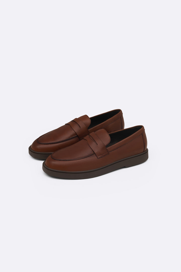 COFFEE EVERYDAY LEATHER LOAFERS