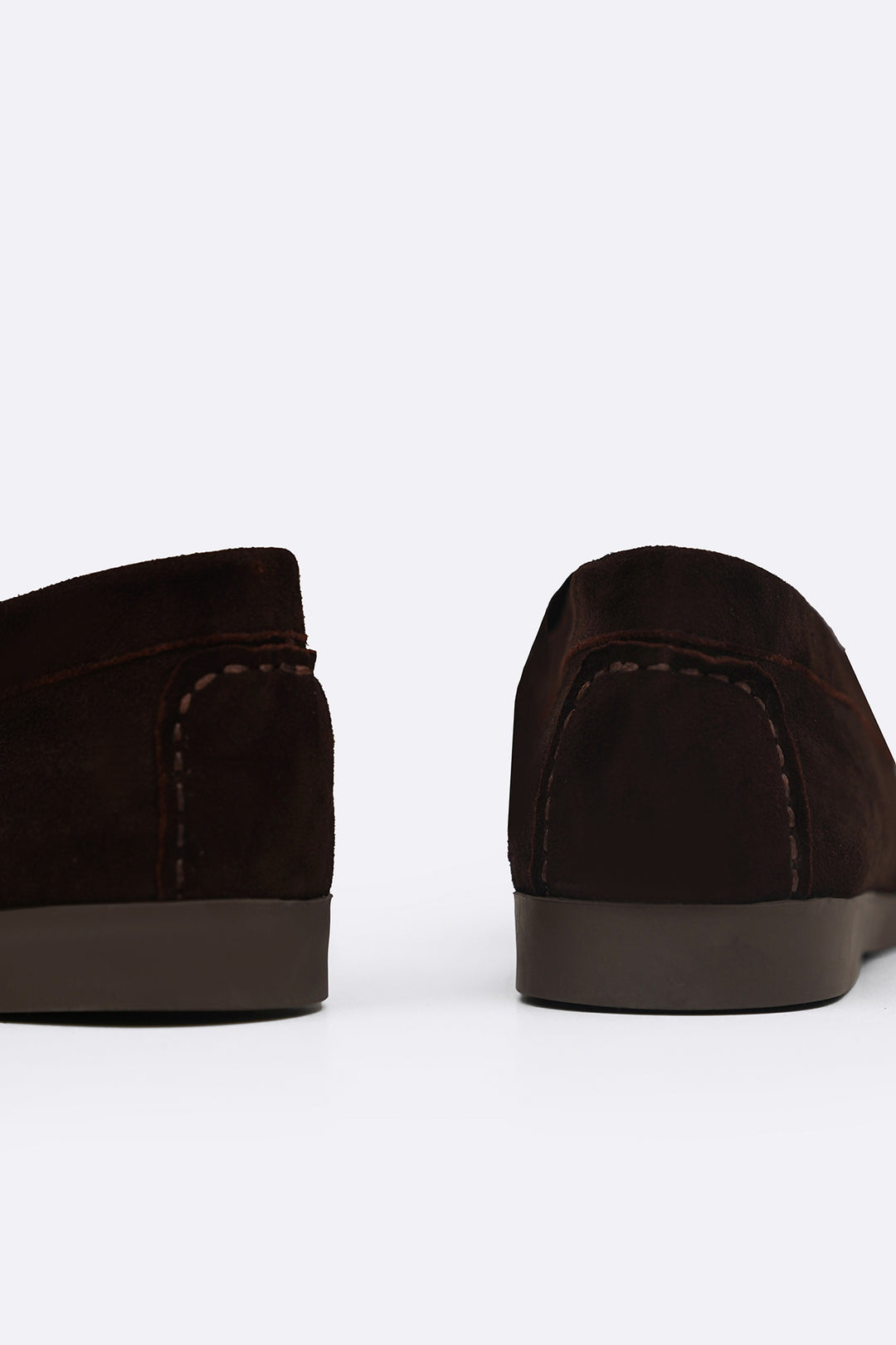 COFFEE GOAT SUEDE LEATHER LOAFERS