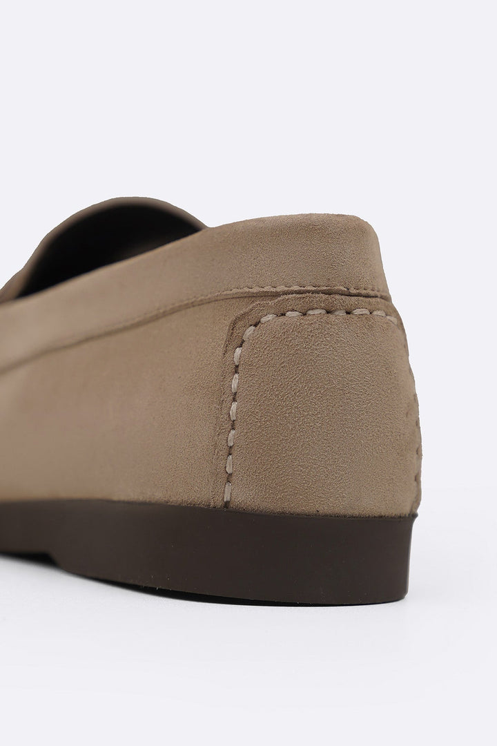 SAND GOAT SUEDE LEATHER LOAFERS