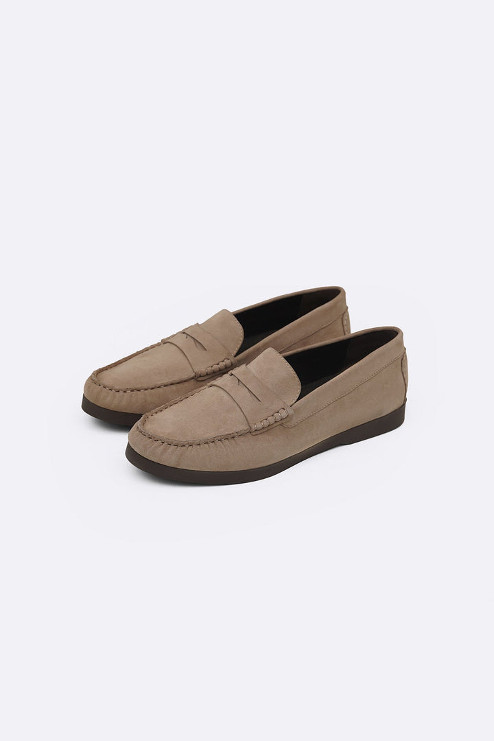 SAND GOAT SUEDE LEATHER LOAFERS