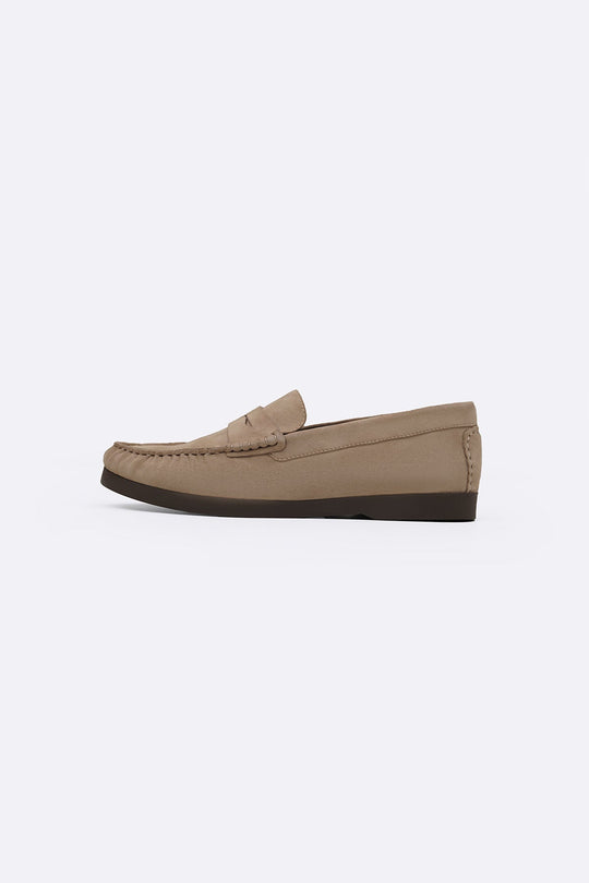 SAND GOAT SUEDE LEATHER LOAFERS