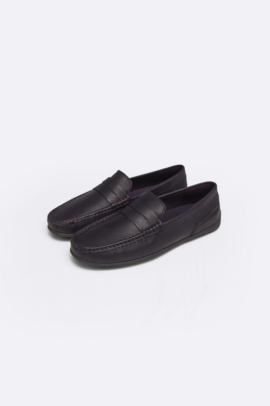 DARK BROWN COMFORT REAL LEATHER MOCCASIN