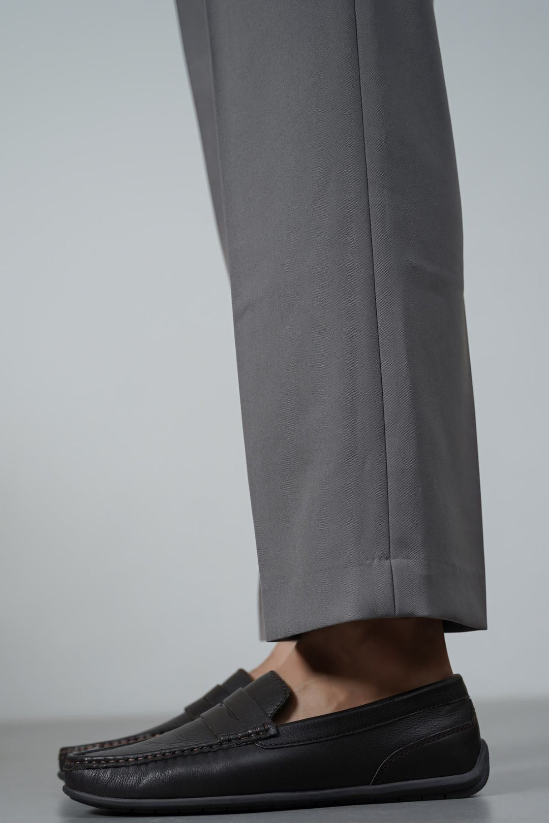 DARK BROWN COMFORT REAL LEATHER MOCCASIN