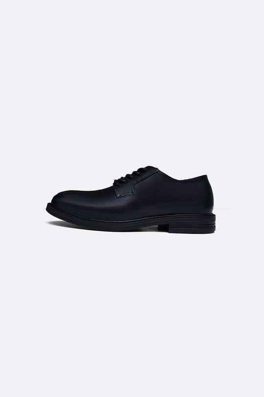 BLACK CLASSIC LEATHER DERBI SHOES