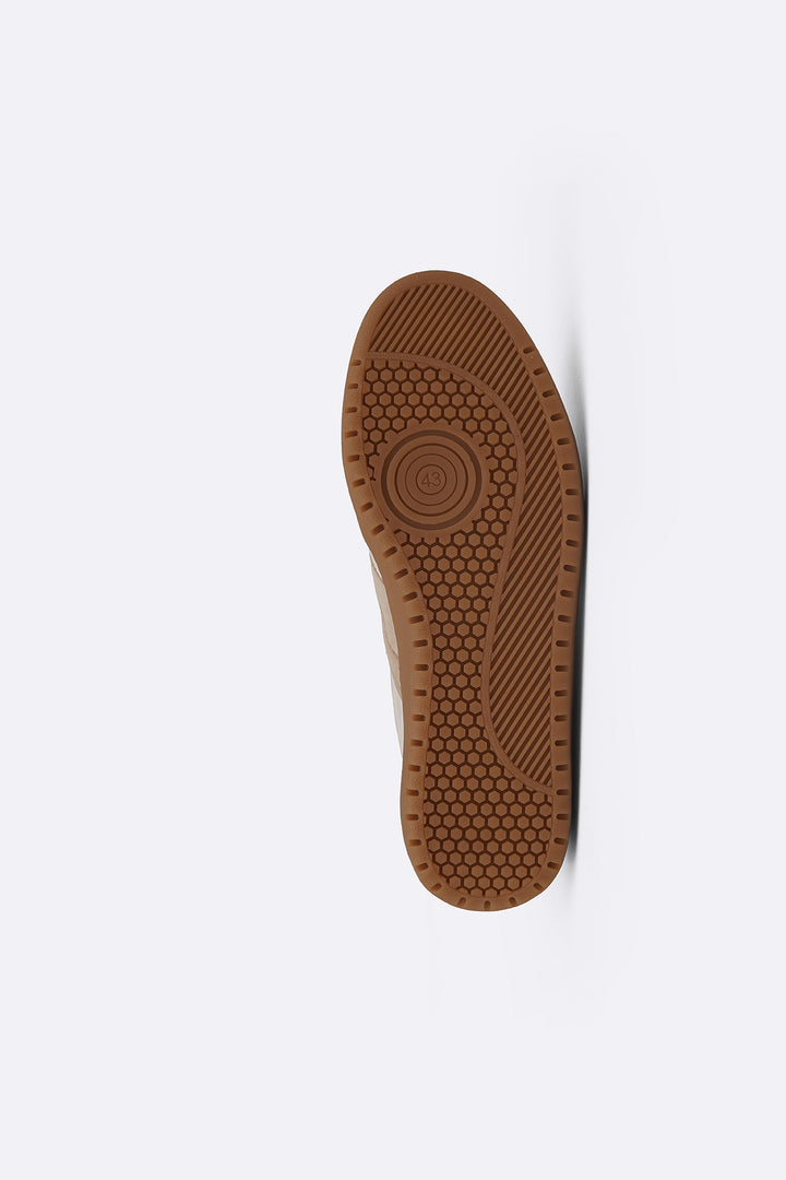 BEIGE STREET LEATHER SNEAKERS