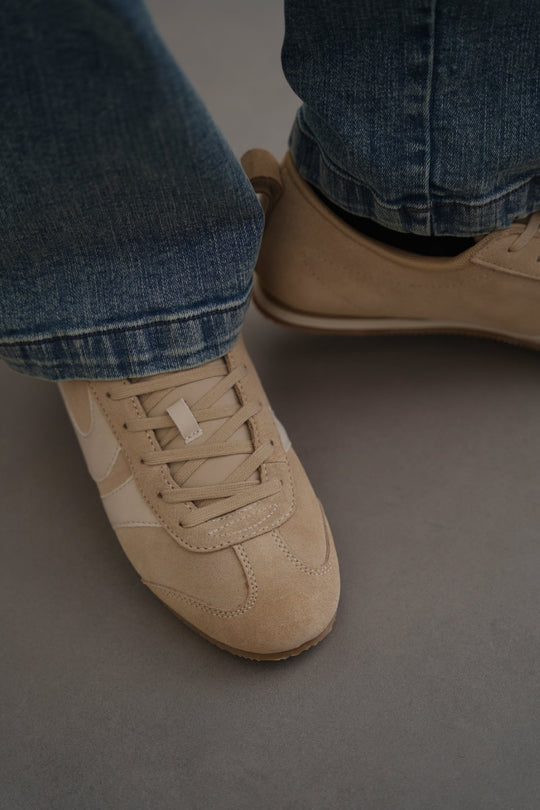 BEIGE SUEDE LIFESTYLE SNEAKERS
