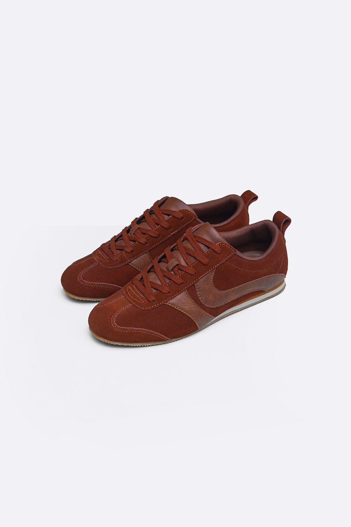 BROWN SUEDE LIFESTYLE SNEAKERS