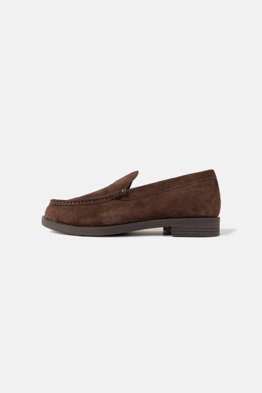 SUEDE SLIP-ON LOAFERS