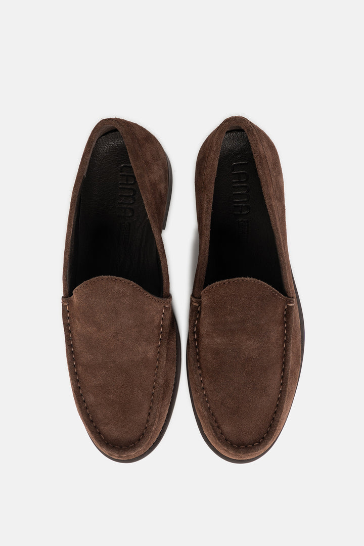 SUEDE SLIP-ON LOAFERS