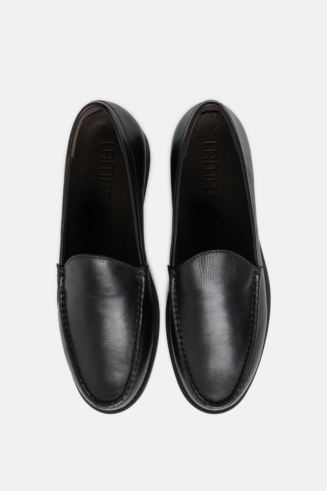 LEATHER SLIP-ON LOAFERS