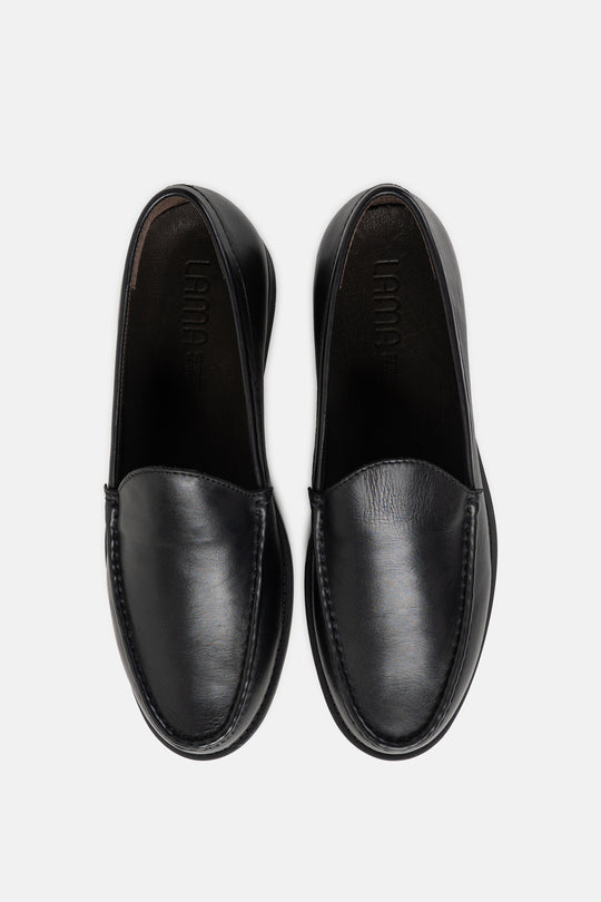 LEATHER SLIP-ON LOAFERS