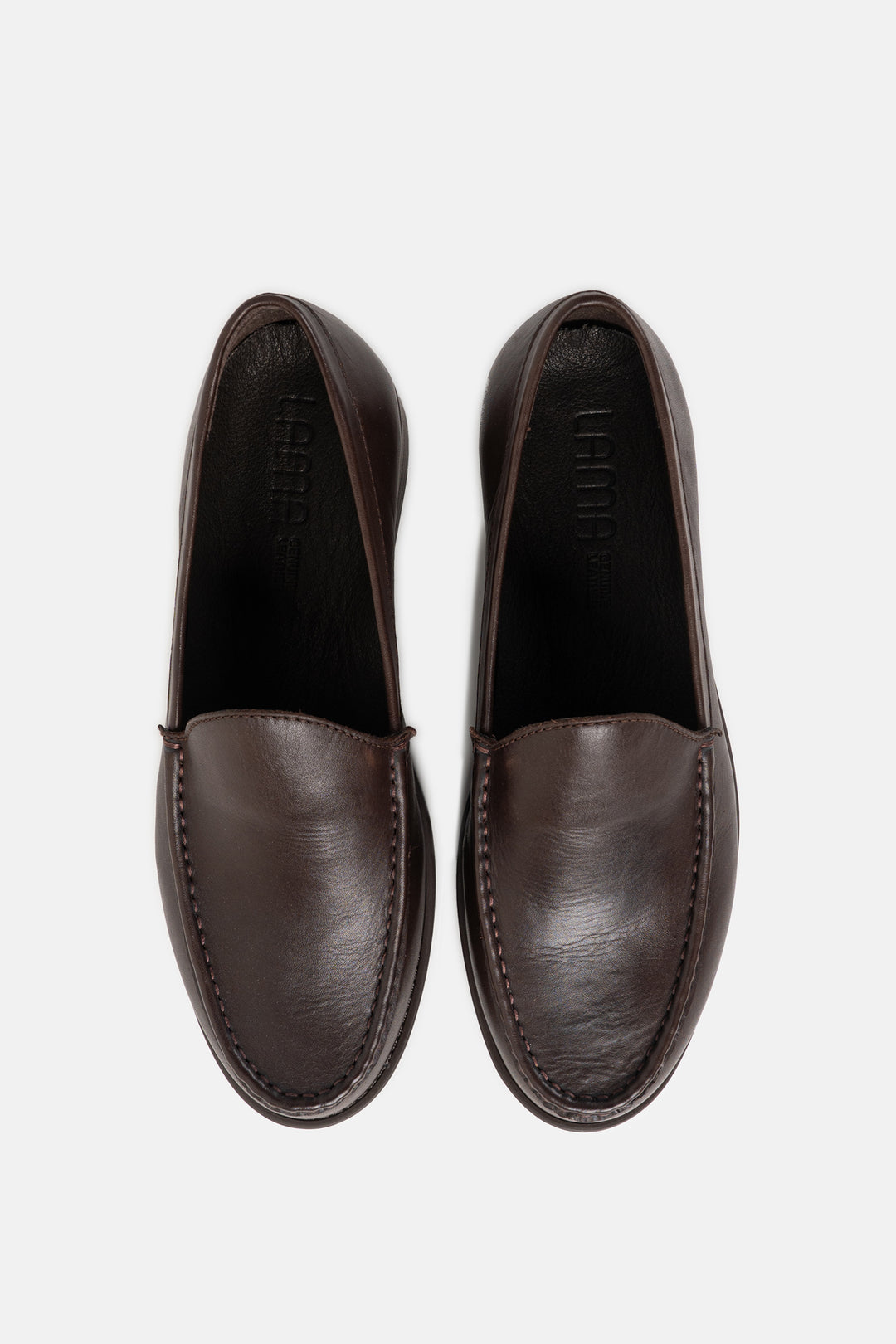 LEATHER SLIP-ON LOAFERS