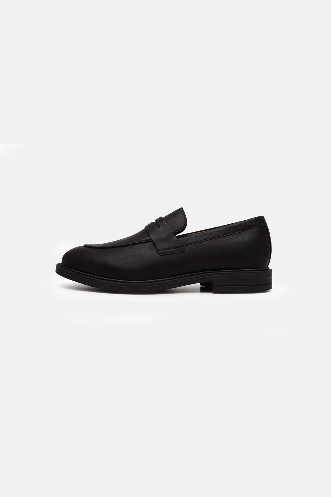 DARK BROWN LEATHER PENNY LOAFERS