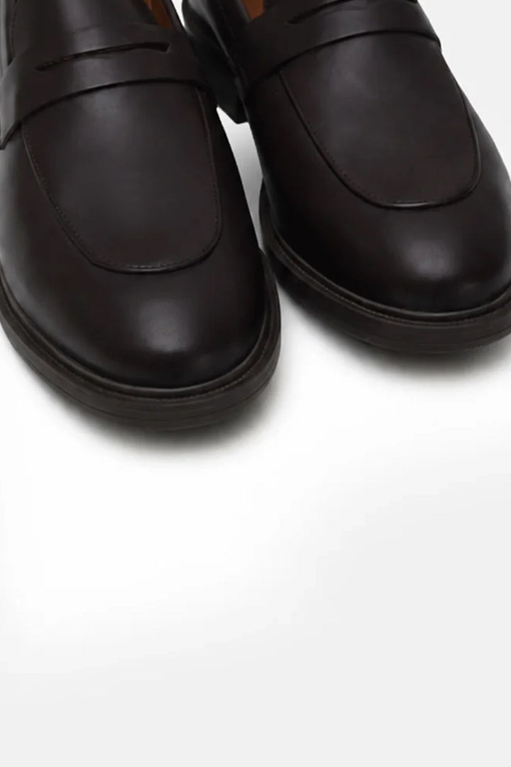 LEATHER PENNY LOAFERS