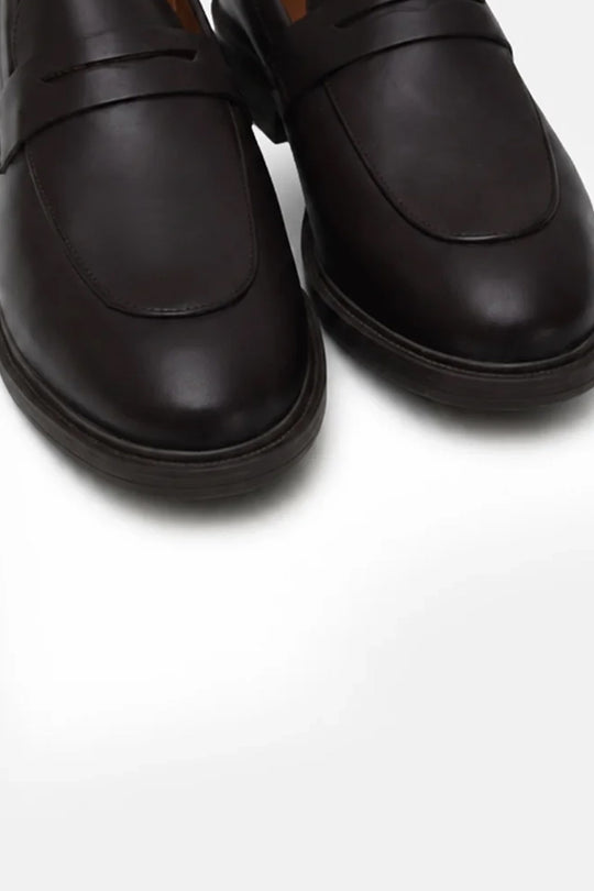 LEATHER PENNY LOAFERS