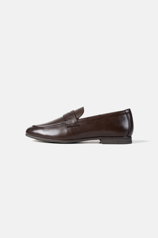 LEATHER PENNY LOAFERS