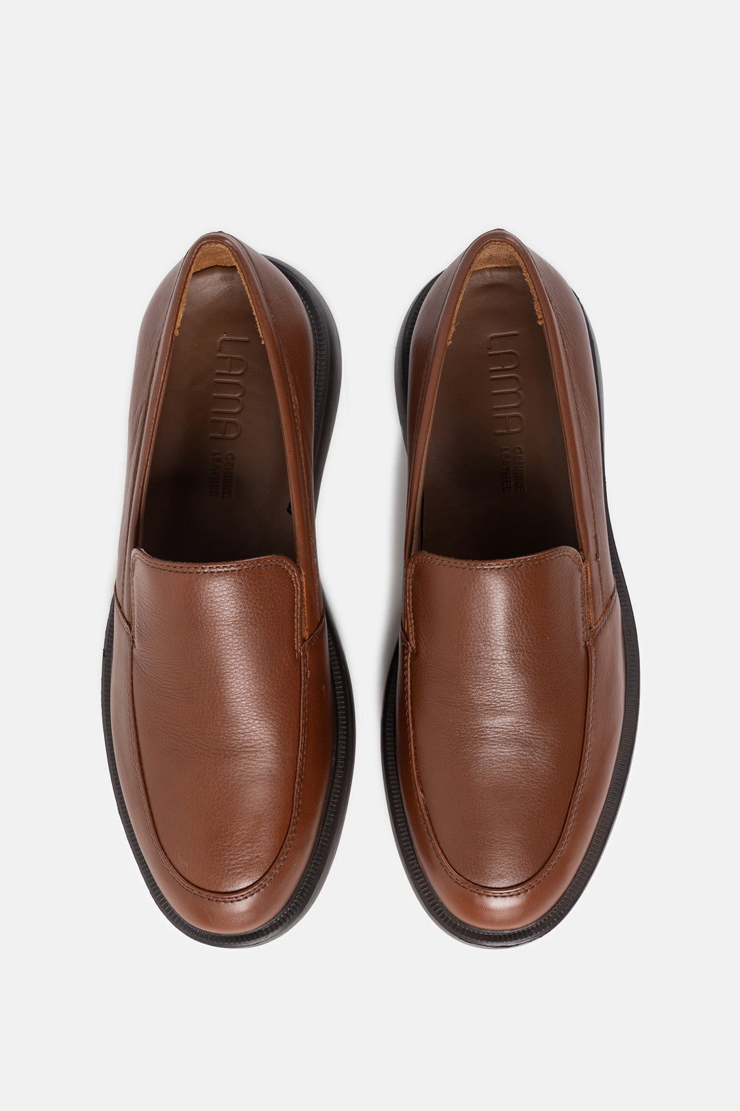 GRAINED LEATHER LOAFERS
