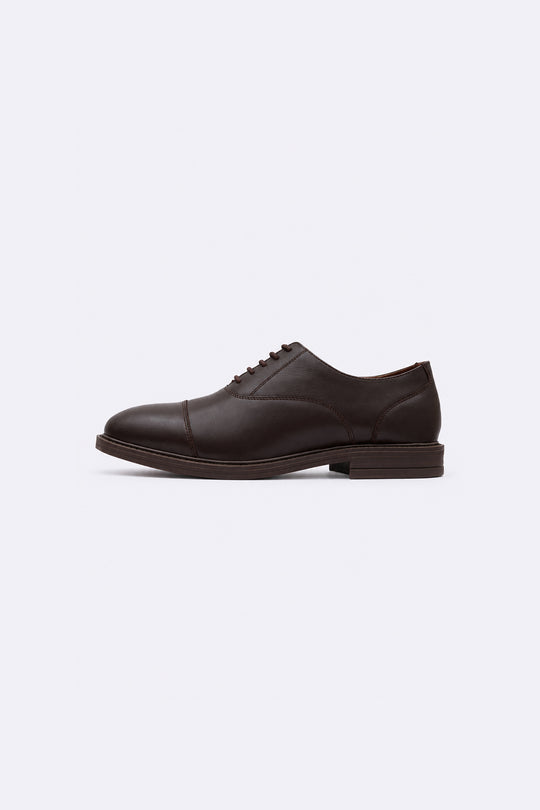 DARK BROWN CLASSIC OXFORD SHOES