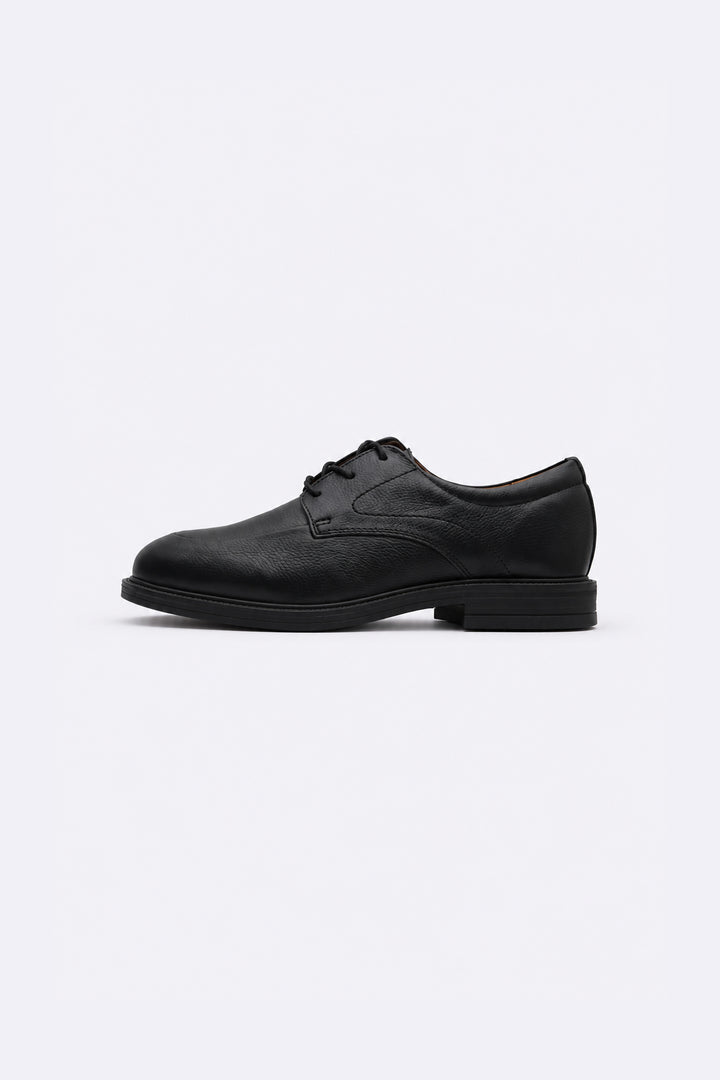 BLACK FORMAL LEATHER LACE-UP