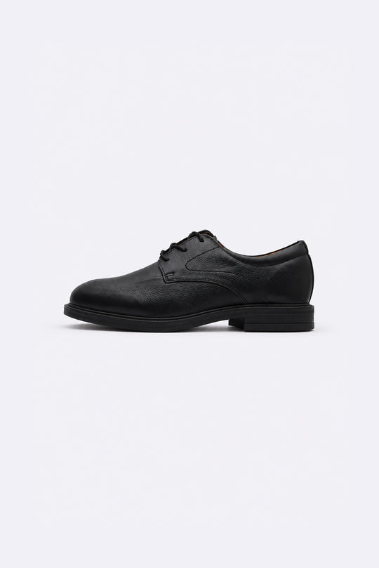 BLACK FORMAL LEATHER LACE-UP