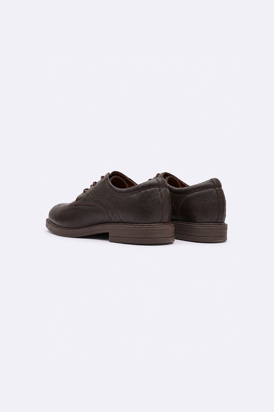 DARK BROWN FORMAL LEATHER LACE-UP
