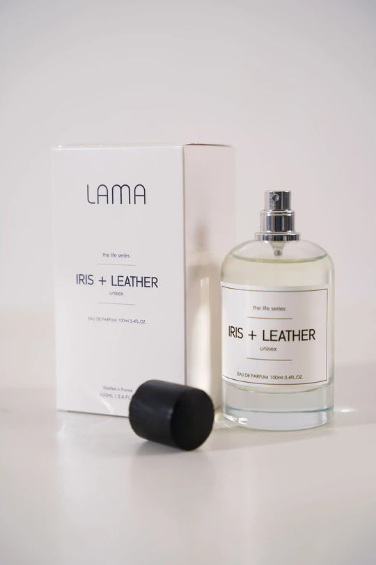 CLEAR IRIS + LEATHER