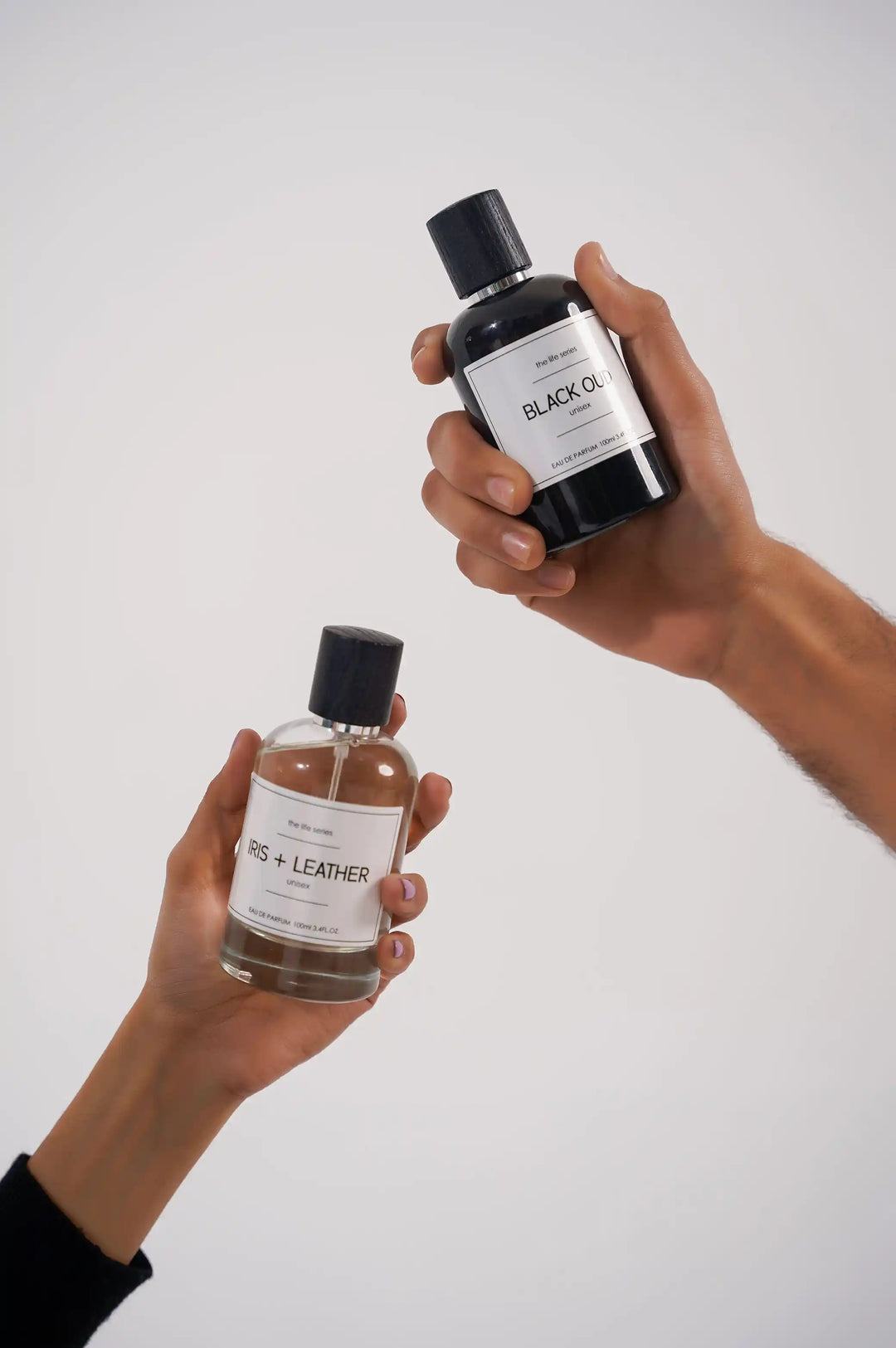 CLEAR IRIS + LEATHER