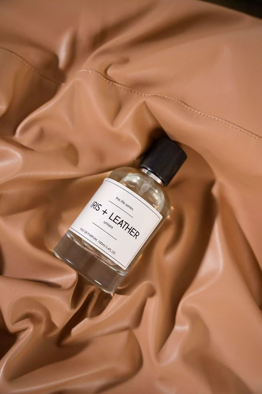 CLEAR IRIS + LEATHER
